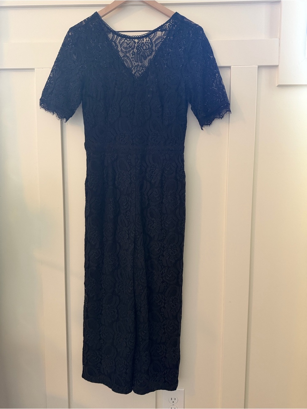 Greylin Black Lace Jumpsuit